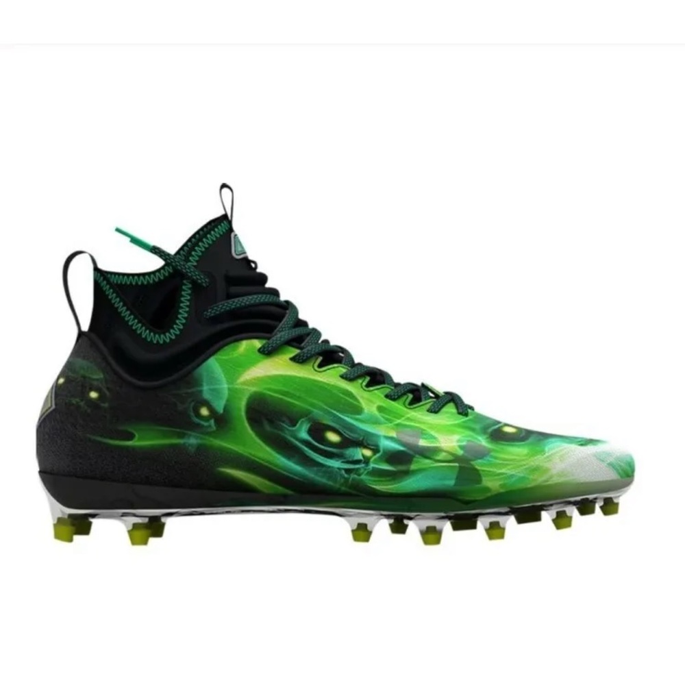 Under Armour Men's Spotlight Lux MC LE Slime Green Football Cleats